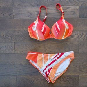 Gottex Orange 2 piece bra bikini